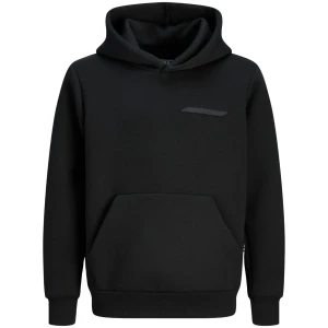 Duża męska sportowa bluza wkładana przez głowę z kapturem Jack & Jones 12288182 czarna