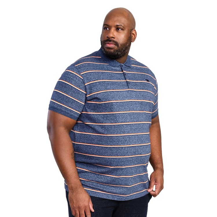 granatowa koszulka polo w paski 2xl meska