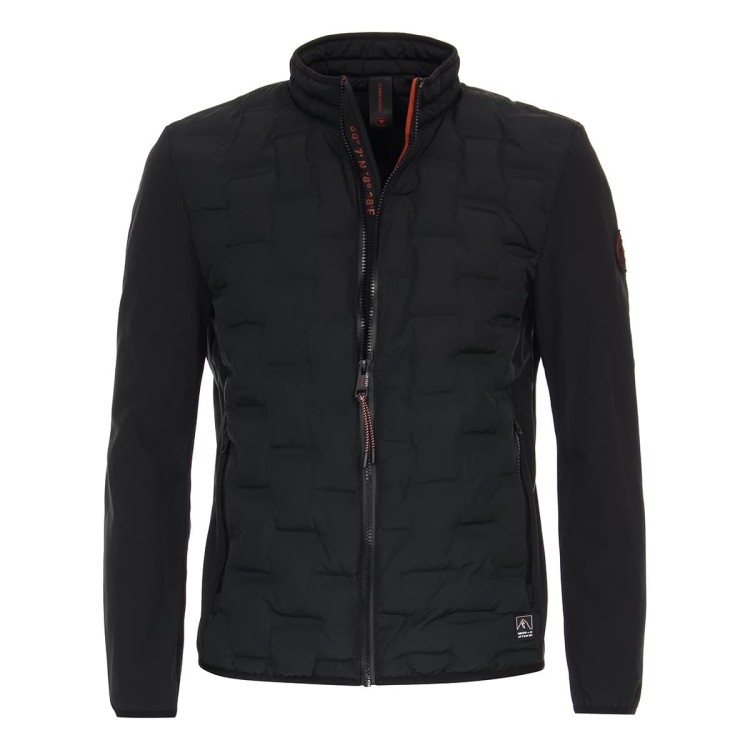 czarna meska pikowana kurtka Casa Moda 4xl