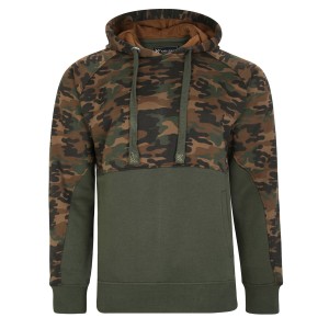 Duża męska bluza kangurka Kam moro 7036B khaki