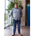 koszula wzor dla puszystych mezczyzn Larry 4xl