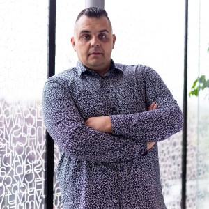 Duża męska wzorzysta koszula z długim rękawem Duke D555 Larry granatowa