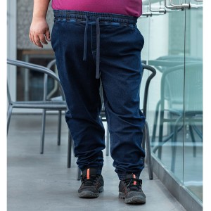 Duże spodnie jeansowe Joggery Viking granatowe