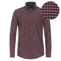bordowa meska koszula w krate Casa Moda plus size