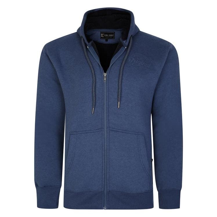 niebieska ocieplana futerkiem bluza meska 4xl
