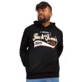 duza czarna bluza z kapturem Jack Jones