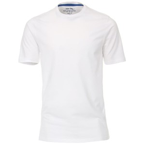 Duża męska gładka koszulka t-shirt Redmond 665-0 biały 