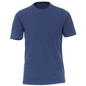 Duża męska gładka koszulka t-shirt Redmond 665-18 ciemnoniebieski