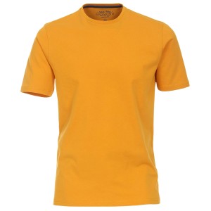 Duża męska gładka koszulka t-shirt Redmond 665-43 żółty