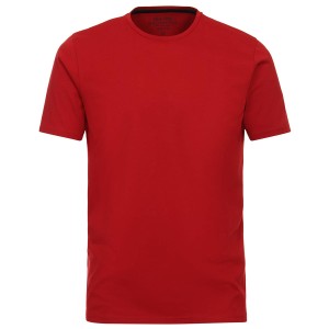 Duża męska gładka koszulka t-shirt Redmond 665-56 czerwony