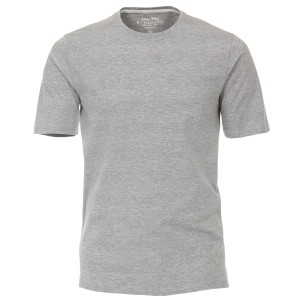 Duża męska gładka koszulka t-shirt Redmond 665-70 jasnoszara