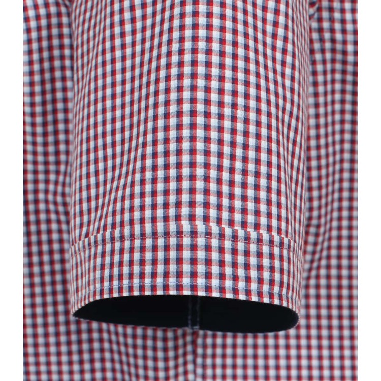 bordowa koszula Redmond 4xl w krate