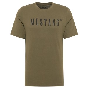 Duży t-shirt koszulka męska Mustang 1014695-6529 khaki