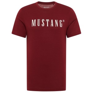 Duży t-shirt koszulka męska Mustang 1014695-7187 bordowa