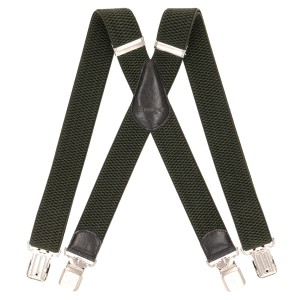 Duże męskie szelki X Ranger 4cm DJ40-017 ciemnozielone