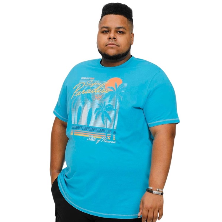 duza meska koszulka turkusowa 5xl d555