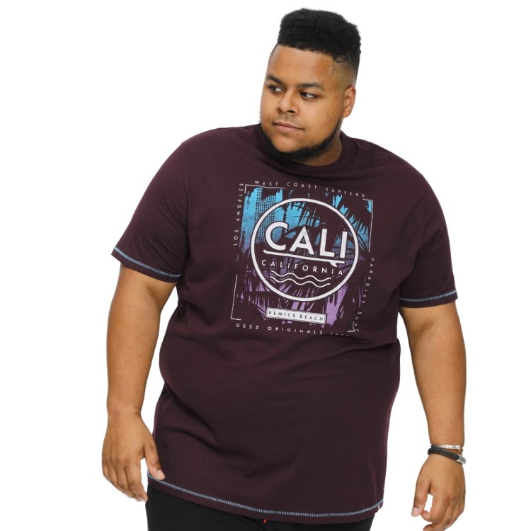 8xl t-shirt meski fioletowy