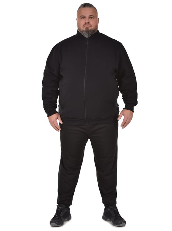 czarny meski duzy dres bawelniane spodnie dark side