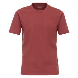 Duża męska koszulka gładka t-shirt Casa Moda 4200-417 jasnobordowy