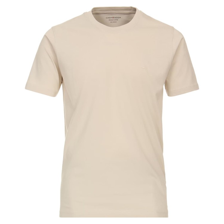 meski gladki t-shirt Casa Moda bezowy