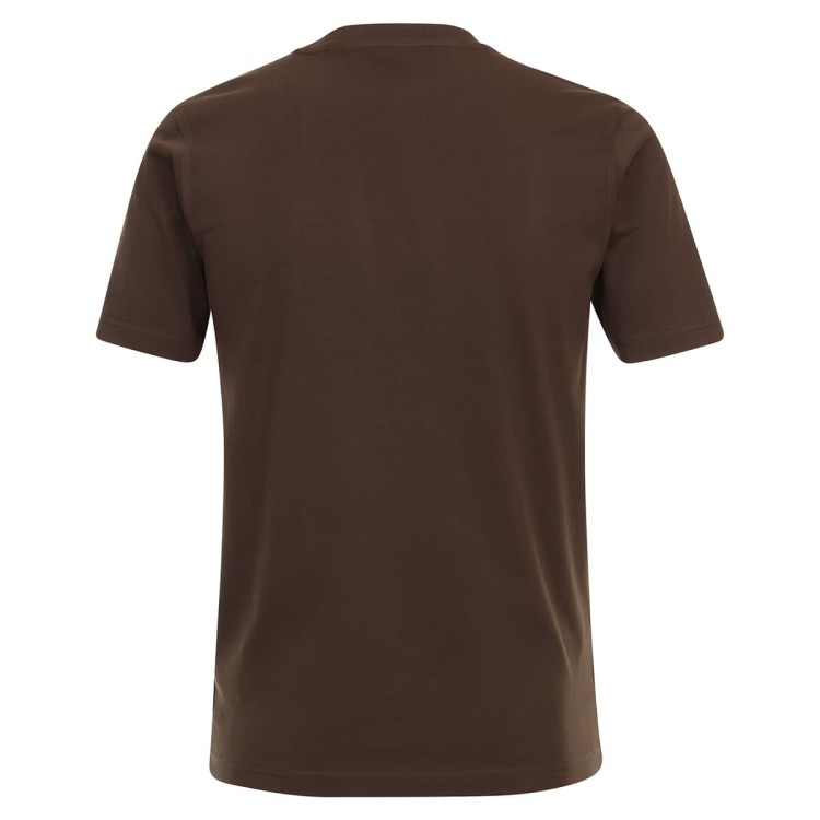 t-shirt gladki Casa Moda brazowy plus size