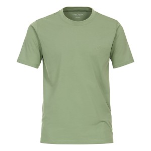 Duża męska koszulka gładka t-shirt Casa Moda 4200-326 jasnozielony