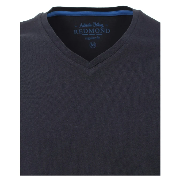 meski t-shirt z dekoltem w serek Redmond plus size