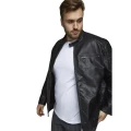 kurtka czarna skórzana plus size