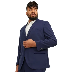 Duża męska marynarka Jack & Jones 12202681 Franco ciemnoniebieska