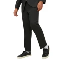 czarne duze eleganckie spodnie w kant