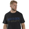 czarny t-shirt nadruk 6xl north 99865