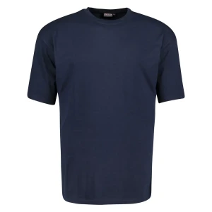 Koszulka gładki t-shirt dla wysokiego mężczyzny (TALL) Adamo 139110-360 granatowy