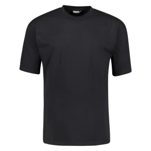 Koszulka gładki t-shirt dla wysokiego mężczyzny (TALL) Adamo 139110-700 czarny