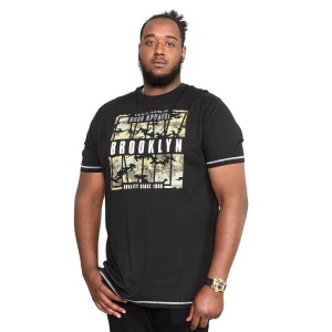Koszulka t-shirt dla wysokiego mężczyzny (TALL) z nadrukiem Duke D555 Bricket czarny