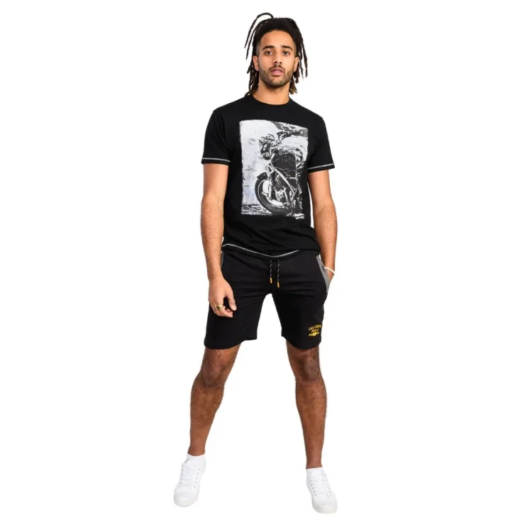 czarny dlugi t-shirt dla wysokiego