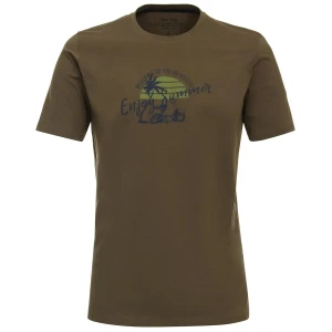 Duża męska koszulka t-shirt z nadrukiem Redmond 241930650-60 khaki
