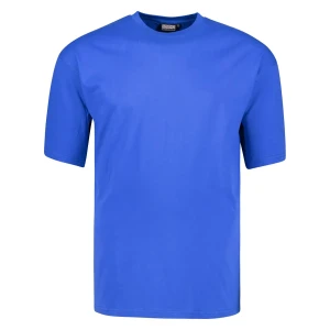 Koszulka gładki t-shirt dla wysokiego mężczyzny (TALL) Adamo 139110-340 niebieski