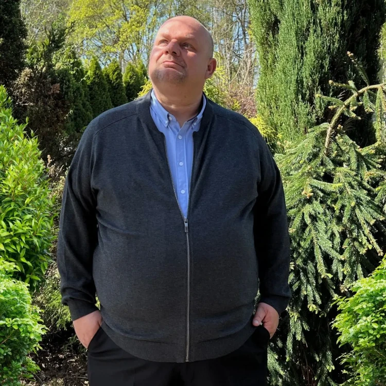 swetr plus size na zamek modny uniwersalny do wszystkiego