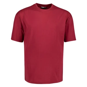 Koszulka gładki t-shirt dla wysokiego mężczyzny (TALL) Adamo 139110-590 bordowy