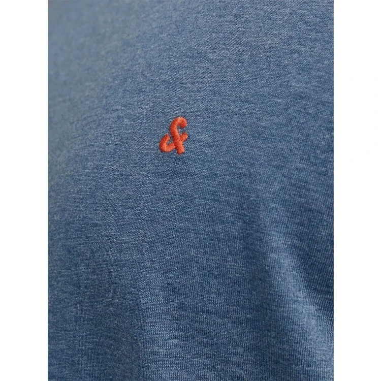 t-shirt gladki Jack Jones ciemnoniebieski