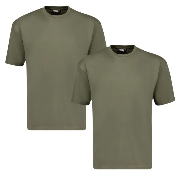 oliwkowa koszulka 2 pak 5xl 12xl