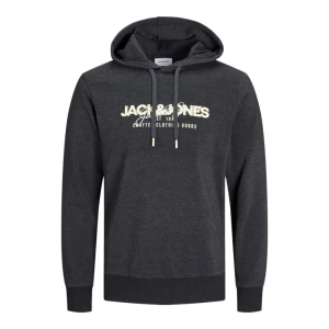 Duża męska bluza wkładana przez głowę z kapturem Jack & Jones 12259844 ciemnoszara