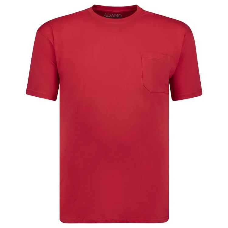 duza koszulka t-shirt meski adamo kody gladki z kieszonka czarny