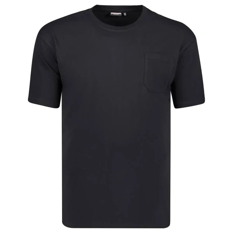 koszulka z krotkim rekawem dla duzych mezczyzn plus size 3XL 4XL 5XL 6XL 7XL 8XL 10XL gladka z kieszonka modna wygodna makowa Adamo facet z brzuszkiem duzy mezczyzna
