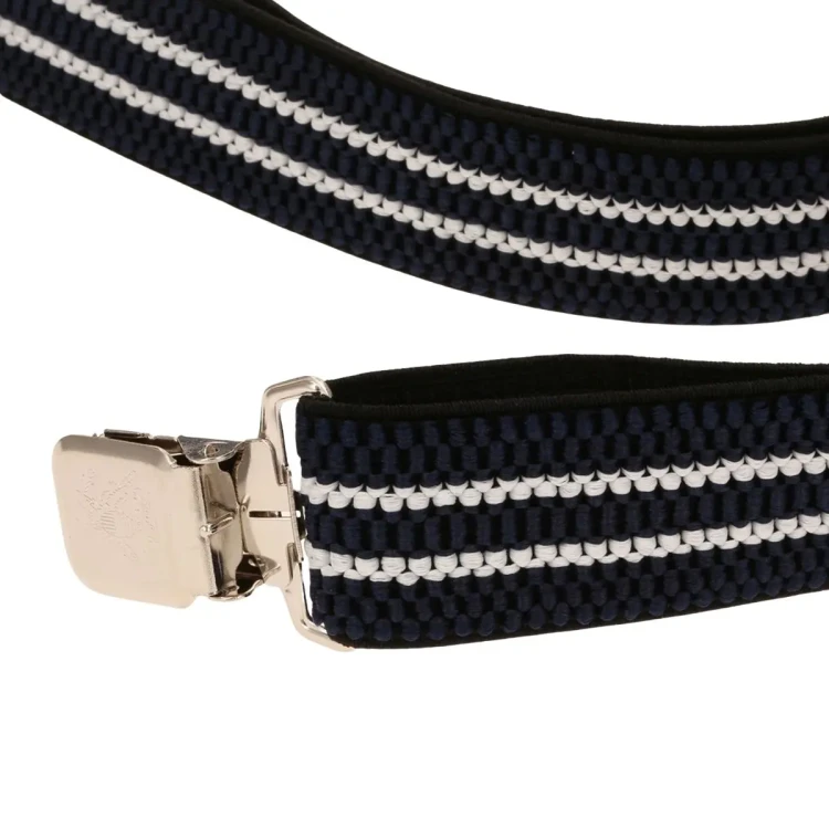 szelki granatowo biale plus size