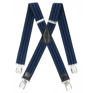 Duże męskie szelki X Ranger 4cm DJ40-084 niebiesko-czarne