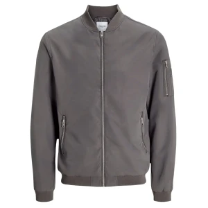 Duża męska kurtka bomberka przejściowa Jack & Jones 12173990 ciemnoszara