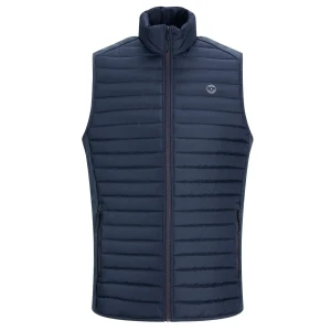 Duży męski bezrękawnik kamizelka ze stójką Jack & Jones 12205347 granatowa