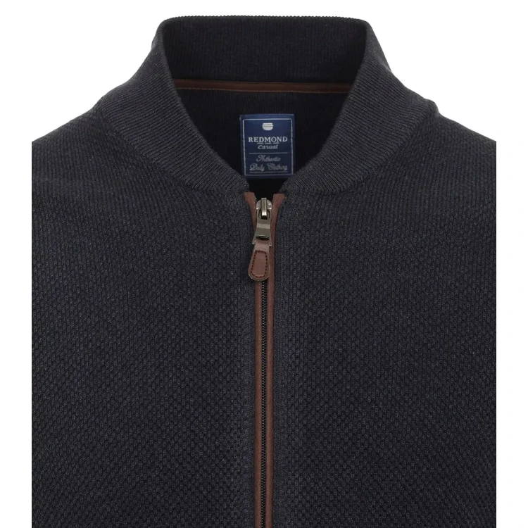 sweter redmond 627 granatowy zamek 6xl