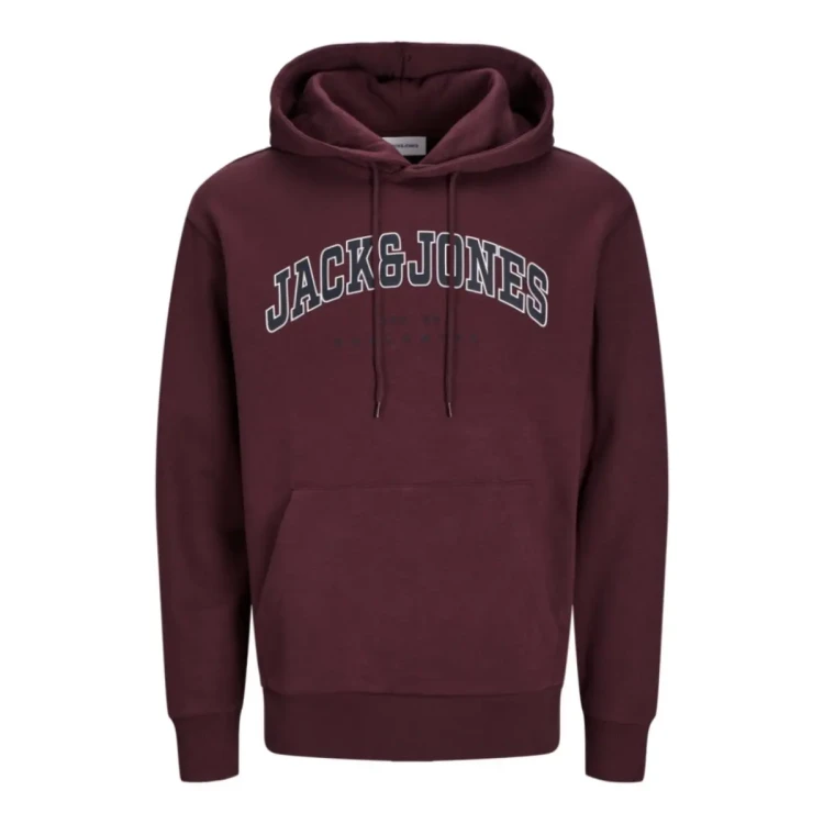 bordowa duza bluza kangurka Jack Jones